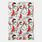 Vrijheid Global Sumud Flotilla boten naar Gaza Theedoek (Verticaal)