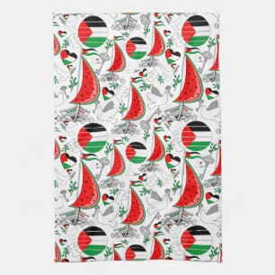 Vrijheid Global Sumud Flotilla boten naar Gaza Theedoek