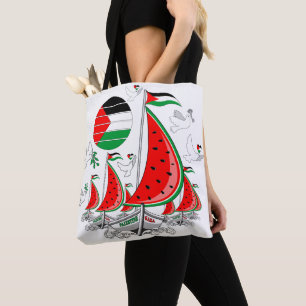 Vrijheid Global Sumud Flotilla boten naar Gaza Tote Bag