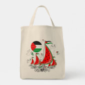 Vrijheid Global Sumud Flotilla boten naar Gaza Tote Bag (Achterkant)