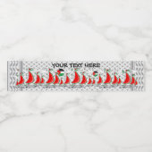 Vrijheid Global Sumud Flotilla boten naar Gaza Waterfles Etiket (Enkel label)