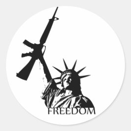 Vrijheid - Heb je pistolen? (Groot) Ronde Sticker