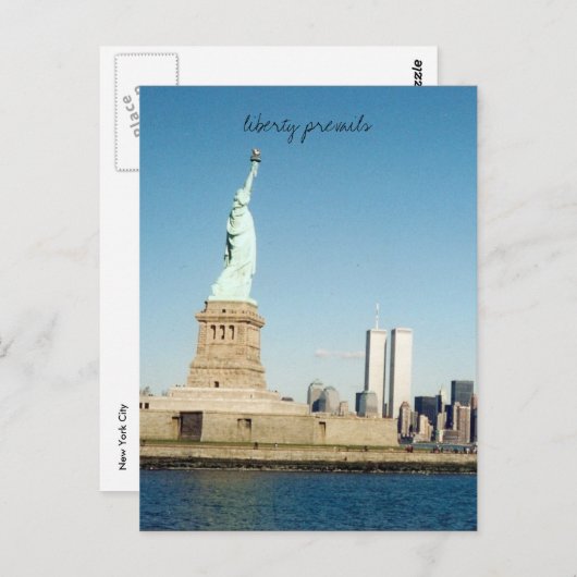 vrijheid heeft voorrang briefkaart (Voorkant / Achterkant)