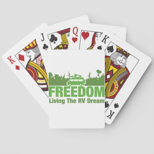 Vrijheid Het leven van de RV Dream 4 Pokerkaarten (Achterkant)