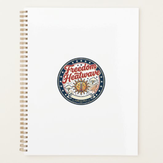 Vrijheid Hittegolf Patriottisch Patriottisch Weer Planner (Voorkant)