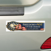 Vrijheid hoort bij het volk bumpersticker (Op auto)