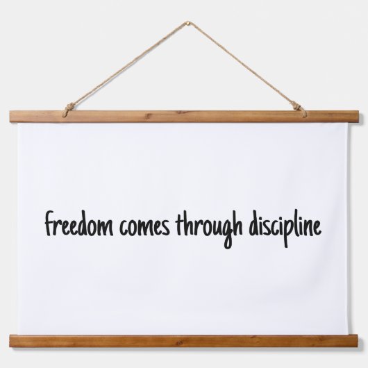 Vrijheid Houten Wandtapijt Hangend Wandkleed (Voorkant)