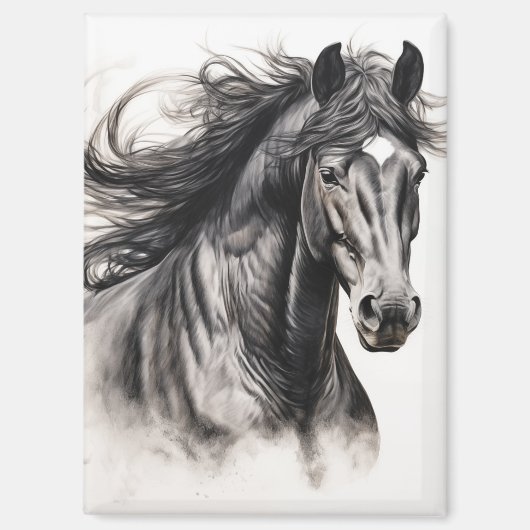 Vrijheid in beweging: Black Horse Magnet (Voorkant)