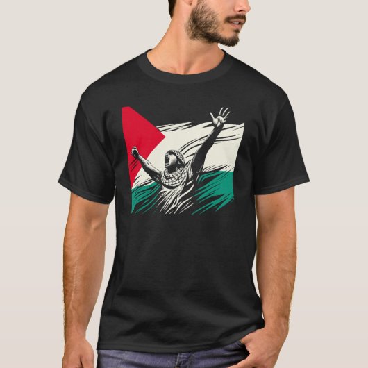 Vrijheid in Beweging Palestina T-shirt (Voorkant)