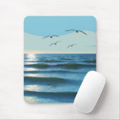 Vrijheid in de Blauwe Oceaan Muismat (Met muis)