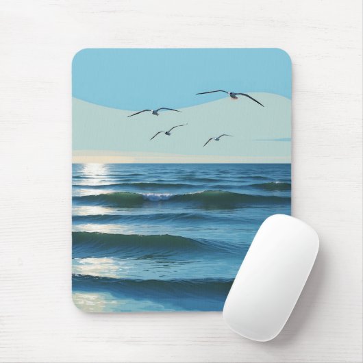 Vrijheid in de Blauwe Oceaan Muismat (Met muis)