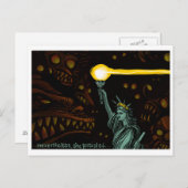 Vrijheid in duisternis, maar ze hield vol briefkaart (Voorkant / Achterkant)