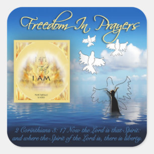 Vrijheid in gebed Sticker