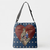 Vrijheid in het hart - Patriottisch - gepersonalis Crossbody Tas (Achterkant)