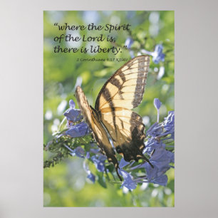 Vrijheid in het Poster Spirit Scripture