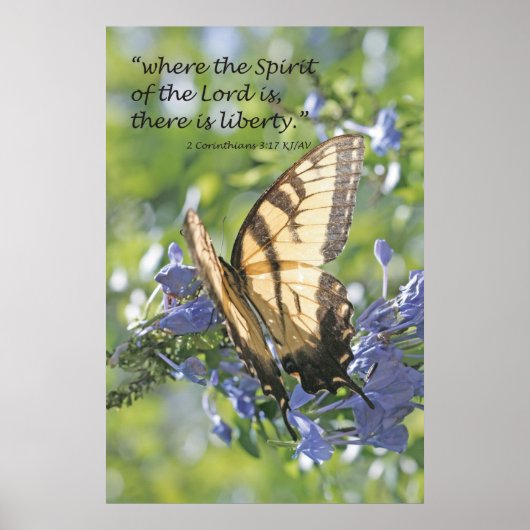 Vrijheid in het Poster Spirit Scripture (Voorkant)