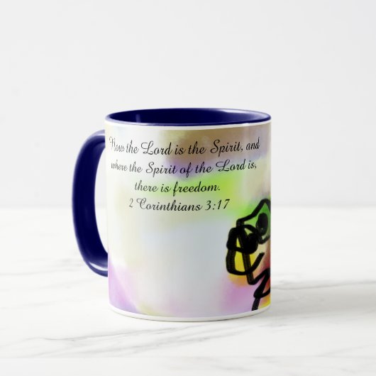 Vrijheid in Jezus naam Mok (Voorkant links)