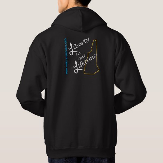Vrijheid in onze levenshoudie hoodie (Achterkant)