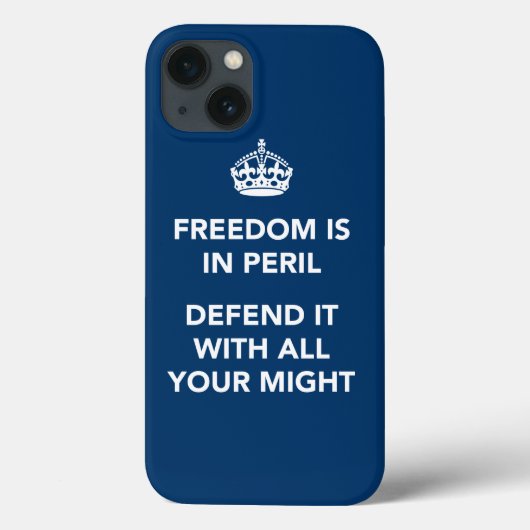 Vrijheid in Peril Case-Mate iPhone Case (Achterkant)