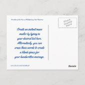 Vrijheid in St. Martin Custom Cruise Mailer Briefkaart (Achterkant)