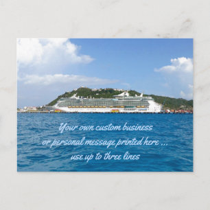 Vrijheid in St. Martin Custom Cruise Mailer Briefkaart