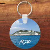 Vrijheid in St. Martin Monogrammed Sleutelhanger (Voorkant)