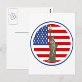 Vrijheid in VS-vlag Briefkaart (Voorkant / Achterkant)