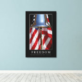Vrijheid: Inspirerend prijsopgave 1 Canvas Afdruk (Insitu (Houten vloer))
