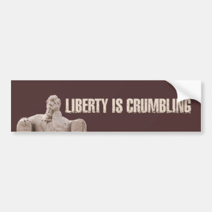 Vrijheid is afbrokkelende Bumpersticker