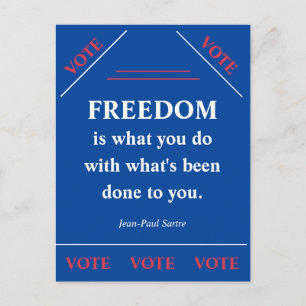 Vrijheid is... briefkaart