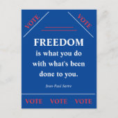 Vrijheid is... briefkaart (Voorkant)