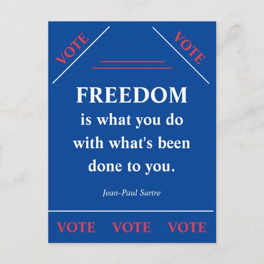 Vrijheid is... briefkaart (Voorkant)