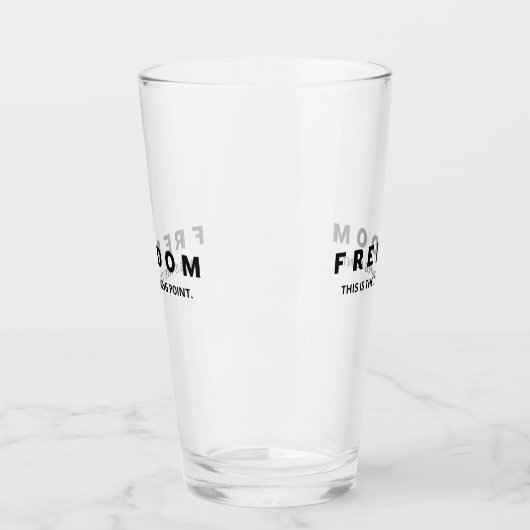 Vrijheid is een echte patriot glas (Links)