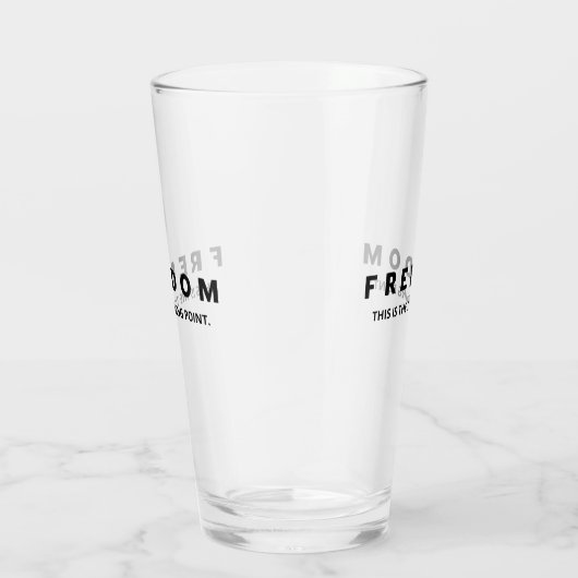 Vrijheid is een echte patriot glas (Rechts)