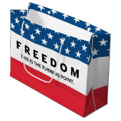Vrijheid is een echte patriot groot cadeauzakje (Voorkant Gekanteld)