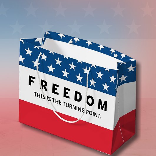 Vrijheid is een echte patriot groot cadeauzakje