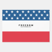 Vrijheid is een echte patriot inpakpapier vel (Voorkant 2)