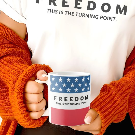 Vrijheid is een echte patriot koffiemok