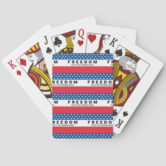 Vrijheid is een echte patriot pokerkaarten (Achterkant)