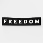 Vrijheid is een echte patriot spandoek (Horizontaal)