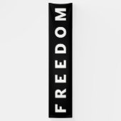 Vrijheid is een echte patriot spandoek (Verticaal)