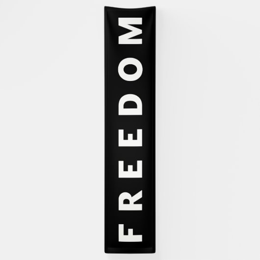Vrijheid is een echte patriot spandoek (Verticaal)