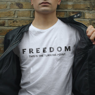 Vrijheid is een echte patriot t-shirt