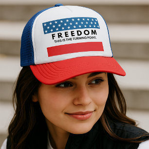 Vrijheid is een echte patriot trucker pet