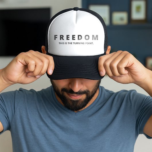 Vrijheid is een echte patriot trucker pet