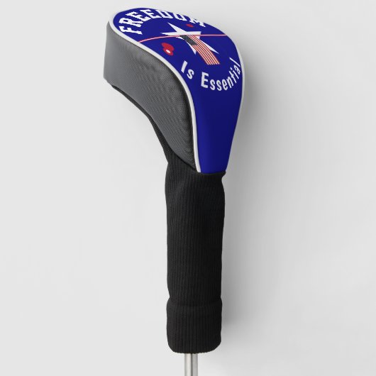 Vrijheid is een essentieel golfdeksel golfheadcover (Schuin)