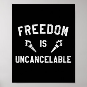Vrijheid is een onherroepelijke patriottische anti poster