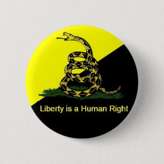 Vrijheid is een rechts-menselijke knop ronde button 5,7 cm