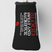 vrijheid is een verdiend bloedzweet en opoffering golfheadcover (Draai 90)