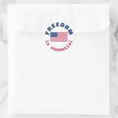 Vrijheid is een wezenlijke Sticker (Tas)